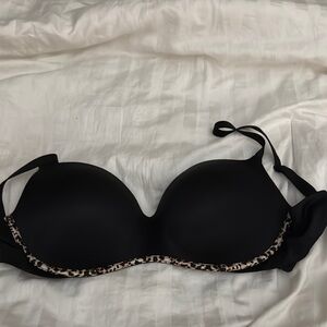 Victoria's Secret Black and Brown Lace Bra